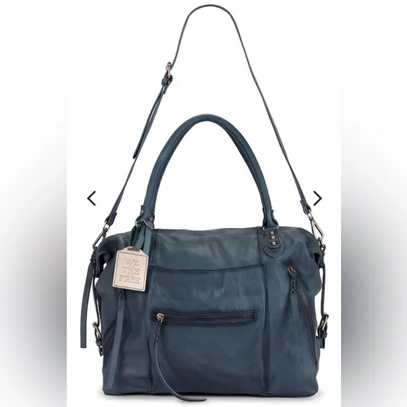 We The Free Emerson Tote Bag Free People in Stormy Sea, Never Used! - Picture 2 of 2